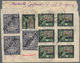 Sowjetunion: 1922, December, 45r. Black/green Airmail Stamp, Block Of Six And Single Stamp, In Combi - Used Stamps
