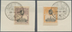 Spanien: 1920, U.P.U. Complete Set With 1 Peseta Twice Included All On Pieces With Spezial Cancellat - Gebruikt