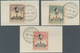 Delcampe - Spanien: 1920, U.P.U. Complete Set With 1 Peseta Twice Included All On Pieces With Spezial Cancellat - Gebruikt