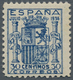 Spanien: 1936, Immaculate Copy Of This Rare Stamp, Mint Never Hinged, Photo Certificate Bergua (Edif - Gebruikt