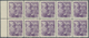Spanien: 1939, General Franco Definitive 4pta. Violet (‚Sanchez Toda‘) Block Of Ten From Left Margin - Gebruikt