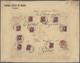 Spanische Post In Marokko: 1918, 10 X 1 Pta Lilac And 10 C Red, Mixed Franking On Large Size Value L - Spaans-Marokko