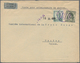 Tschechoslowakei: 1945, 50 H Olive And 5 K Green, Tied By Provisional Violet Handstamp SVITAVY 1945 - Other & Unclassified