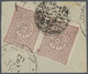 Türkei - Stempel: 1895-1909, Ottoman Telegraph Cancellations Of "MASRATA" & "GRIAN" On 20 Para Pair - Altri & Non Classificati