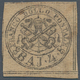 Italien - Altitalienische Staaten: Kirchenstaat: 1852: 4 Baj. Brown-light Grey, Printed With Grey, O - Papal States