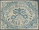 Italien - Altitalienische Staaten: Kirchenstaat: 1852, 50 Baj Blue, Fine Printing, Full Margins, Fre - Stato Pontificio