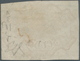 Italien - Altitalienische Staaten: Kirchenstaat: 1852, 1sc. Rose Carmine, Cut Into To Close Margins, - Kerkelijke Staten