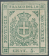 Italien - Altitalienische Staaten: Modena: 1859, 5c. Green, Fresh Colour, Touched To Full Margins, M - Modena