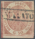 Italien - Altitalienische Staaten: Neapel: 1858, 50 Gr Brownish Rose, Fresh Color, Three Full Margin - Napoli