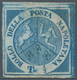 Italien - Altitalienische Staaten: Neapel: 1860, ½t. Blue "TRINACRIA", Fresh Colour, Full To Large M - Napels