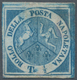 Italien - Altitalienische Staaten: Neapel: 1860, ½t. Blue "TRINACRIA", Fresh Colour, Full To Large M - Naples