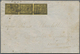 Italien - Altitalienische Staaten: Parma: 1852, 5 C Black On Orange-yellow, Vertical Strip Of 3, Clo - Parma