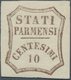 Italien - Altitalienische Staaten: Parma: 1859, 10c. Brown, Fresh Colour, Large Margins, Mint O.g. W - Parma