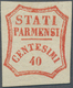 Italien - Altitalienische Staaten: Parma: 1859, Provisional Government, 40 C Vermilion, Mint With Or - Parma