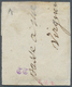 Italien - Altitalienische Staaten: Sardinien: 1851, 5 C Black, Three Margins, Lower Left Side Even T - Sardegna