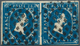 Italien - Altitalienische Staaten: Sardinien: 1851, 20 C Deep Blue, Second Report, Horizontal Pair, - Sardinië