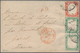 Italien - Altitalienische Staaten: Sardinien: 1855, 5 C Emerald, Vertical Pair, And 40 C Scarlet, Ea - Sardinië