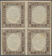 Italien - Altitalienische Staaten: Sardinien: 1859, 10c. Yellow-brown, Block Of Four, Close To Full - Sardinië