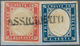 Italien - Altitalienische Staaten: Sardinien: 1855, 20c. Blue And 40c. Red, Fresh Colours, Mainly Fu - Sardinië