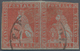 Italien - Altitalienische Staaten: Toscana: 1851, 2so. Red On Bluish Paper, Horiz. Pair, Fresh Colou - Toscana