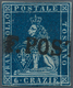 Italien - Altitalienische Staaten: Toscana: 1851, 6 Cr Deep Blue On Blue, Even To Close Margins, Wit - Toscane