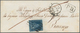 Italien - Altitalienische Staaten: Toscana: 1851, 6 Cr Deep Blue On Blue, Three Broad Margins, Left - Toscane