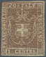 Italien - Altitalienische Staaten: Toscana: 1860, 1c. Violet-brown, Fresh Colour, Cut Into To Full M - Toscane
