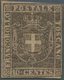 Italien - Altitalienische Staaten: Toscana: 1860, 10c. Brownish Grey, Fresh Colour, Cut Into To Full - Toscane