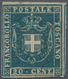 Italien - Altitalienische Staaten: Toscana: 1860, Provisional Government, 20 Cents Blue, Mint With G - Toscane