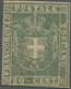 Italien - Altitalienische Staaten: Toscana: 1860, 20c. Greenish Blue, Fresh Colour, Slightly Cut Int - Toscane