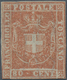 Italien - Altitalienische Staaten: Toscana: 1860, 80 Cents Dark Orange Red, Unused Without Gum. ÷ 18 - Toscane