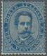 Italien: 1879, 40c. Blue, Fresh Colour, Well Perforated, Unmounted Mint, Slight Corner Creases, Sign - Mint/hinged