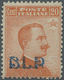 Italien: 1921, "B.L.P." Overprinted 20 C. Orange, Mint Regummed, Fine And Fresh, Expertised Diena, S - Mint/hinged