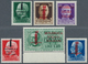 Italien: 1944, REPUBBLICA SOCIALE ITALIANA Complete Set Of Five Definitives And The 1.25l. Express S - Mint/hinged