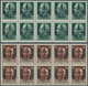 Delcampe - Italien: 1944, C.L.N. TORINO Local Issue, 25 C To 1.25 L, Ten Complete Sets (mostly Blocks Of 10) Wi - Ongebruikt