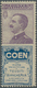 Italien - Zusammendrucke: 1924, Francobolli Pubblicitari 50c. Violet Blue "COEN", Mint Original Gum, - Non Classificati