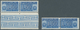 Italien - Gebührenmarken: Paketzustellung: 1953, 50l. Blue, 75l. Brown And 110l. Purple, Four U/m Co - Postal Parcels