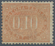 Italien - Portomarken: 1869, 10 Cents Brown Orange, Mint With Gum; Certified By Guglielmo Oliva (196 - Segnatasse