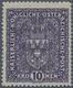 Italienische Besetzung 1918/23 - Trentino: 1918, Austria 10 Kronen Light Violet With "REGNO D'ITALIA - Trento