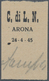 Italien - Lokalausgaben 1944/45 - Arona: 1945, Proof Of The Overprint "C. Di L. N. / ARONA / 24-4-45 - Emissioni Locali/autonome