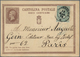 Italien - Ganzsachen: 1867: Two 10 C Postal Stationery Cards, Both With Additional 5 C DLR, Both Pos - Postwaardestukken