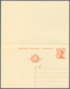 Italien - Ganzsachen: 1922, King Emanuel III. 30 C. Postal Stationery Double Card With Print Error: - Interi Postali