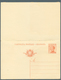 Italien - Ganzsachen: 1924, King Emanuel III. 30 C. Postal Stationery Double Card With Print Error: - Interi Postali