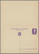 Italien - Ganzsachen: 1940: 50 C + 50 C Violet "Impero". Double Postal Stationery Card, Unused. - Stamped Stationery