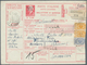 Italien - Ganzsachen: 1944, Social Republic, 7,50 Lire Red Parcel Stationery Card Ovpd "REPUBBLICA S - Interi Postali