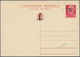 Italien - Ganzsachen: 1944, Overprint Issue 75 C. Postal Stationery Card, Unused, Fine, Signed Rayba - Stamped Stationery