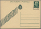 Italien - Ganzsachen: 1945, Lire 1,20 C. On 15 C. Green And Lire 1,20 On 30 C. Brown (both "VINCEREM - Stamped Stationery