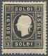 Österreich - Lombardei Und Venetien: 1859, 3 So Schwarz, Type II, Farbfrisch, Gut Gezähnt, Ungebrauc - Lombardije-Venetië