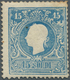 Österreich - Lombardei Und Venetien: 1859, 15 So Hellblau, Type II, Ungebraucht Mit Originalgummi, R - Lombardije-Venetië