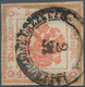 Österreich - Lombardei Und Venetien - Zeitungsstempelmarken: 1858, 4 Kreuzer Rot, Gestempelt I.R.SPE - Lombardo-Vénétie